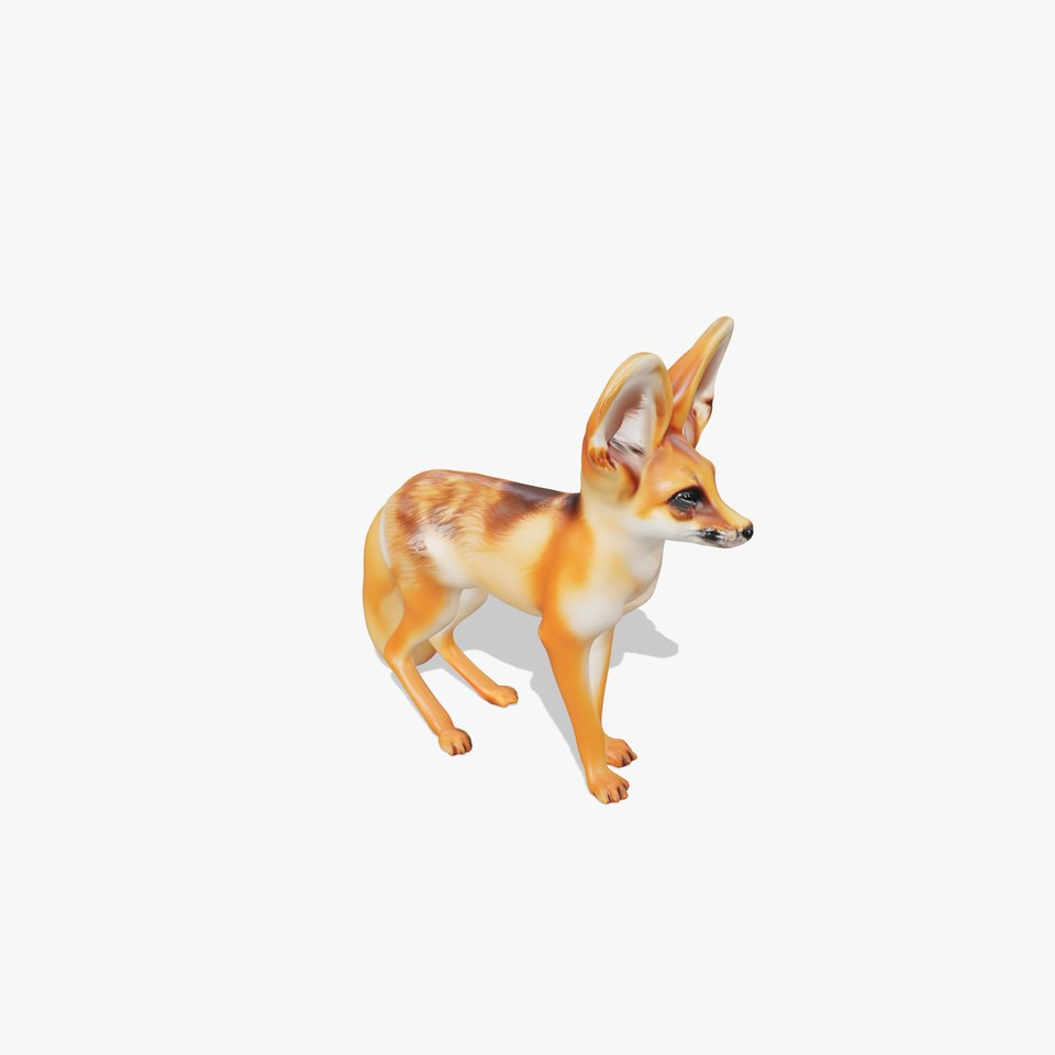 Fennec Fox Illustration model pack